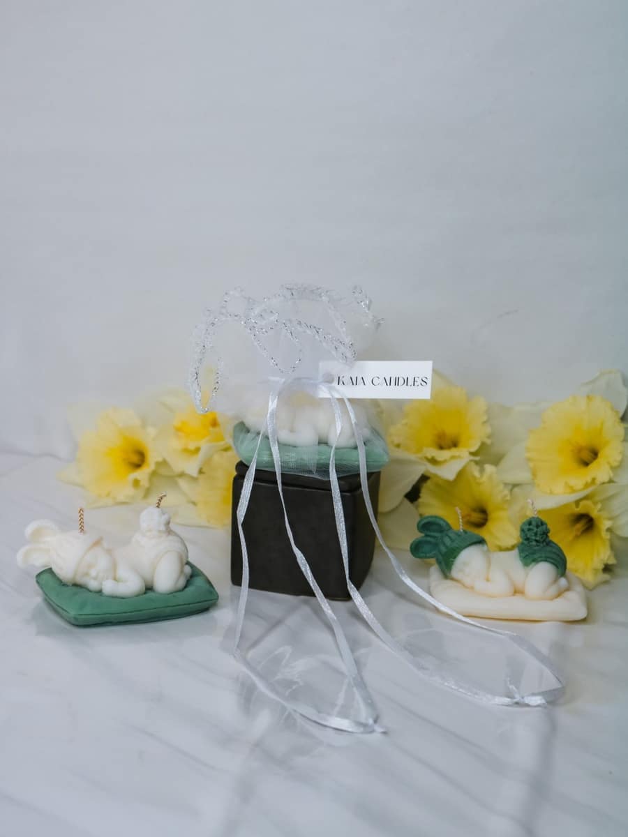 Marturii Botez lumanare BABY - saculet & eticheta - imagine 17